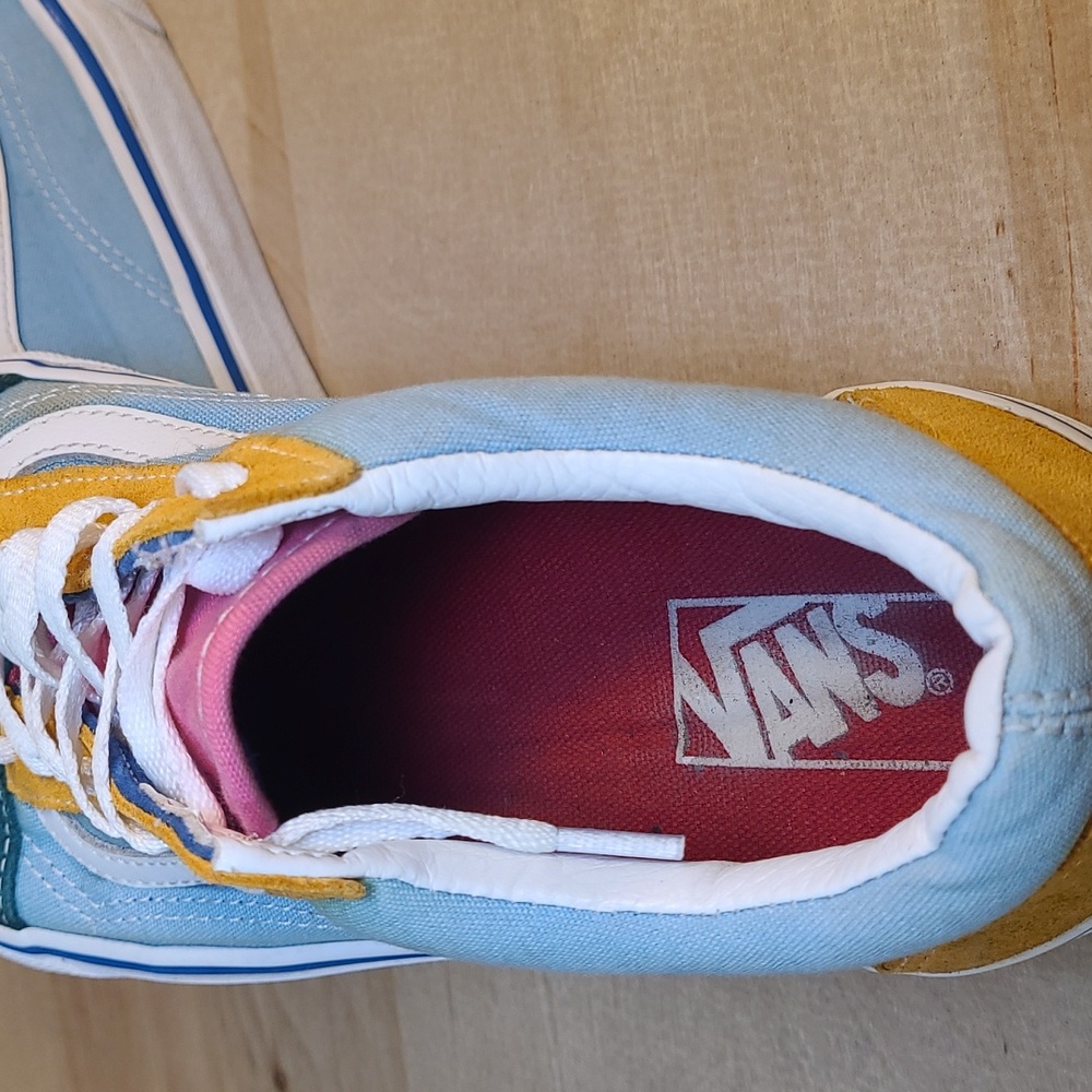 Vans Old Skool Color Block Canvas/Suede Multicolored Unisex Athletic Shoes - Picture 9 of 10